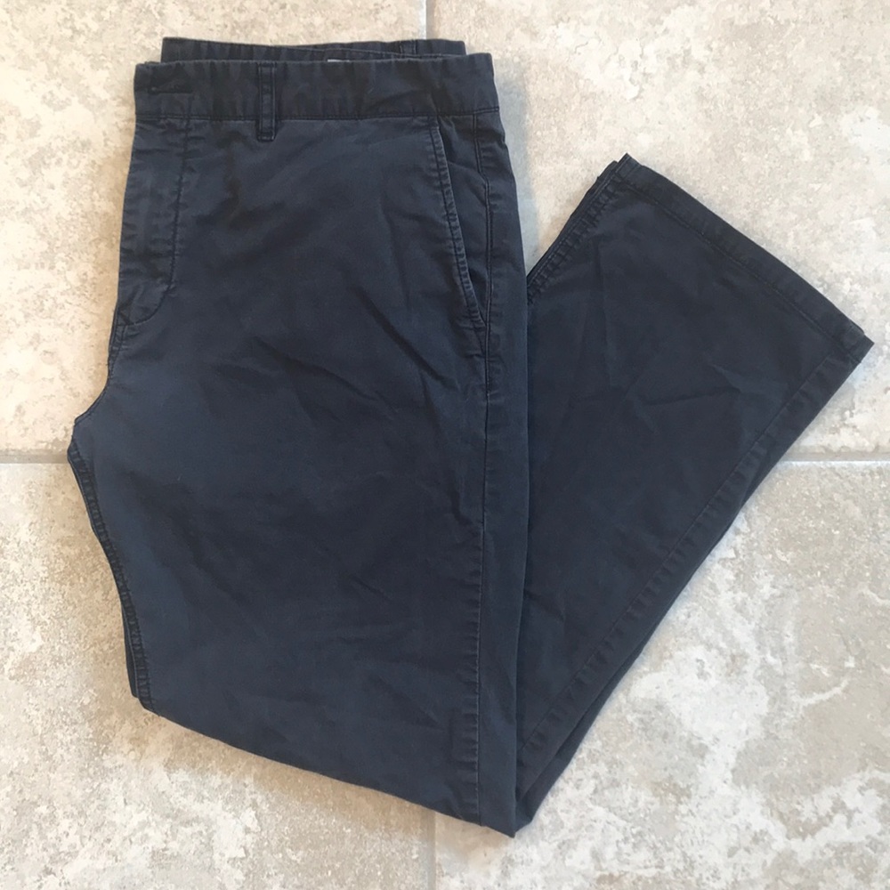 7 Diamonds Navy Blue Slim Fit Chino Pants